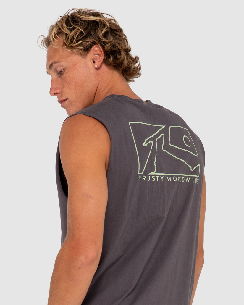 MENS BOXED OUT TANK TOP