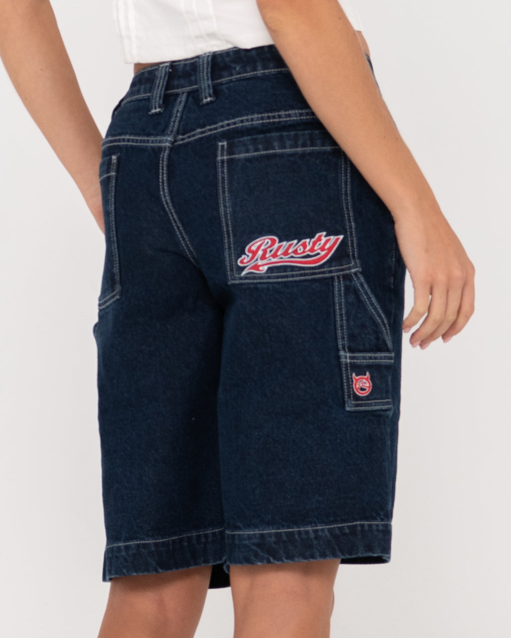 WOMENS BILLIE LOW RISE CARPENTER JORT