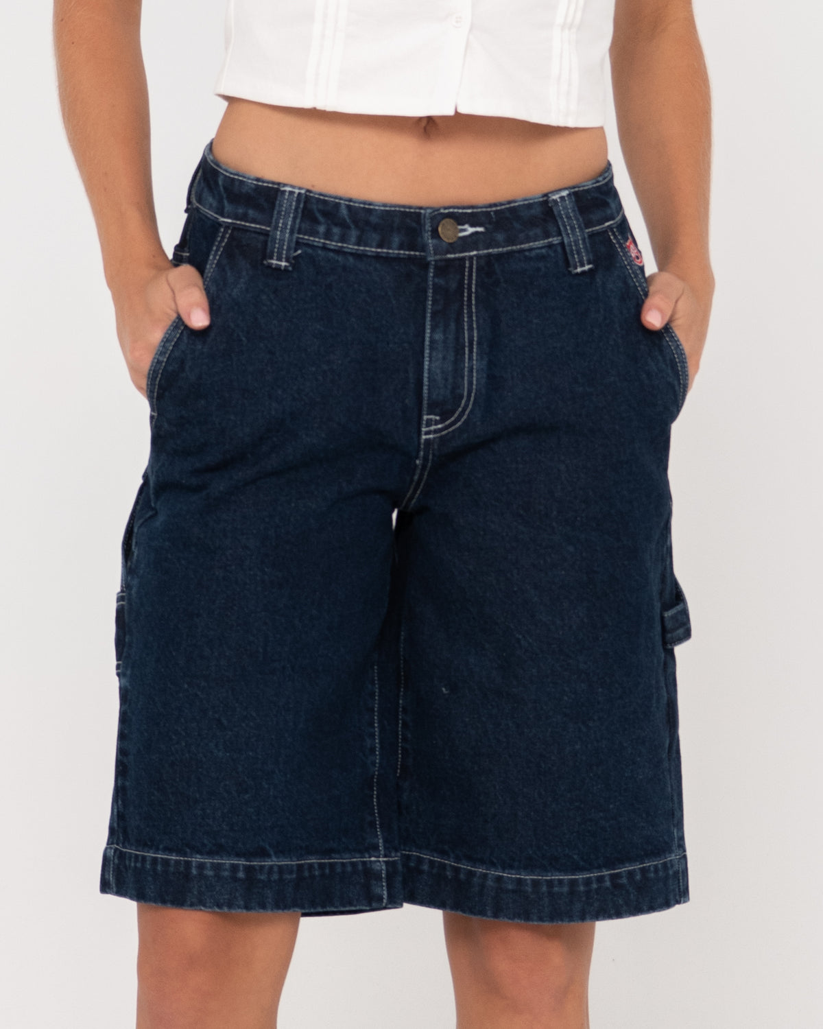 WOMENS BILLIE LOW RISE CARPENTER JORT
