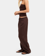 Womens Lynxley Linen Elastic Waist Pants