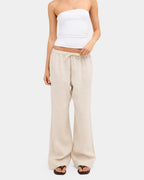 Womens Lynxley Linen Elastic Waist Pants