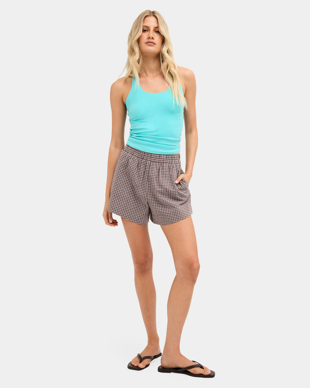 Womens Crumpet Elastic Waist Shorts