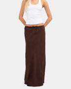 Womens Lyric Linen Maxi Skirt