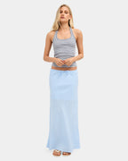 Womens Lyric Linen Maxi Skirt