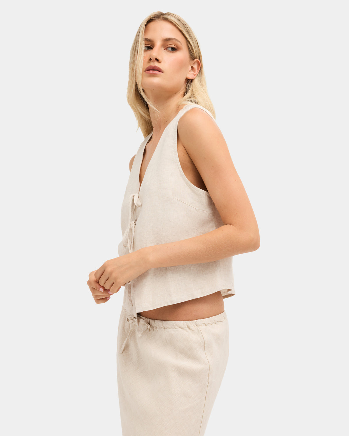 Womens Layton Linen Tank Top