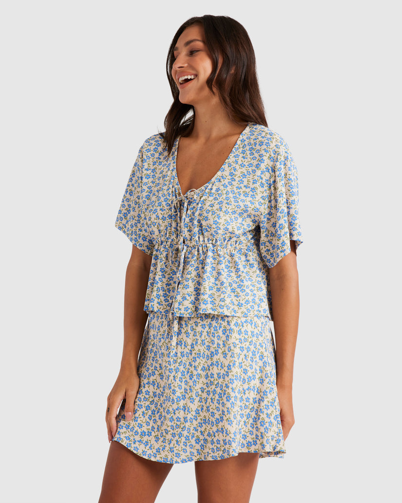 WOMENS SUMMER DITSY TOP