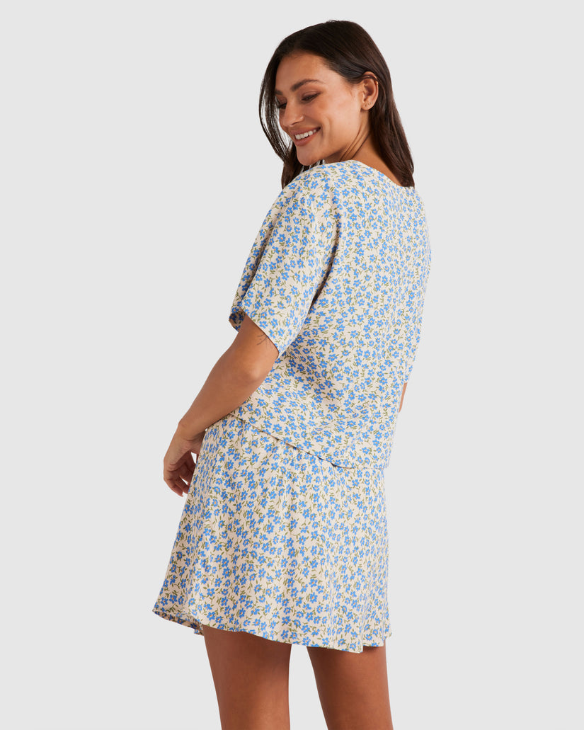 WOMENS SUMMER DITSY TOP