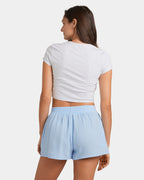 Womens Palmy Elastic Waist Shorts
