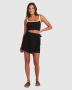 Womens Tied Up Mini Skirt