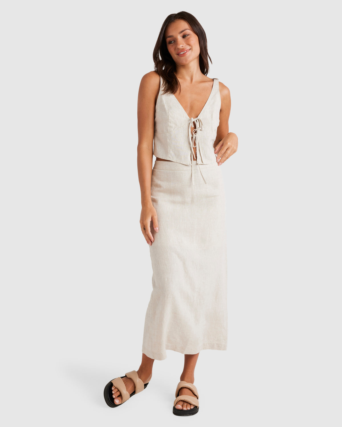 WOMENS SIMPLE TIE TOP