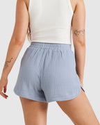 Womens Tropic Elastic Waist Shorts