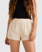 Womens Palmy Elastic Waist Shorts