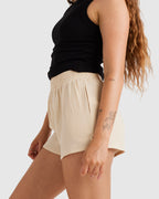 Womens Palmy Elastic Waist Shorts
