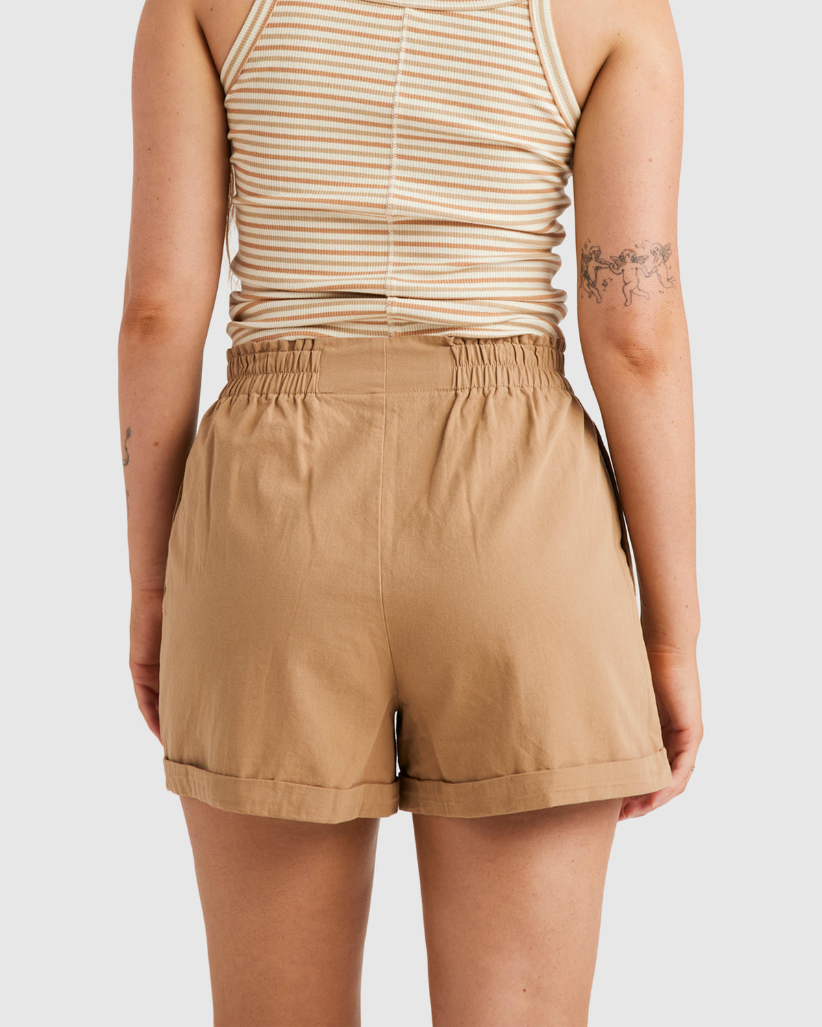 WOMENS ALLDAYS ELASTIC WAIST SHORTS