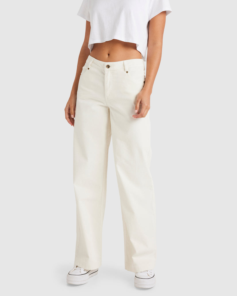 WOMENS CORD STRAIGHT LEG PANT