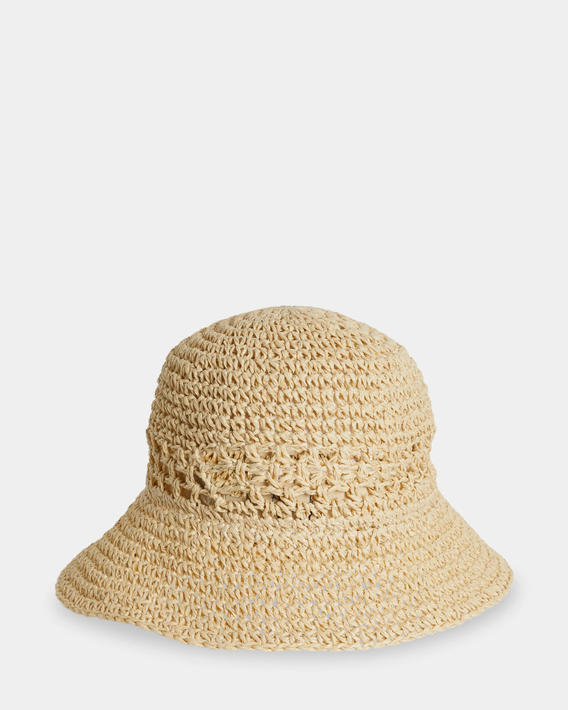 Womens Luton Straw Bucket Hat
