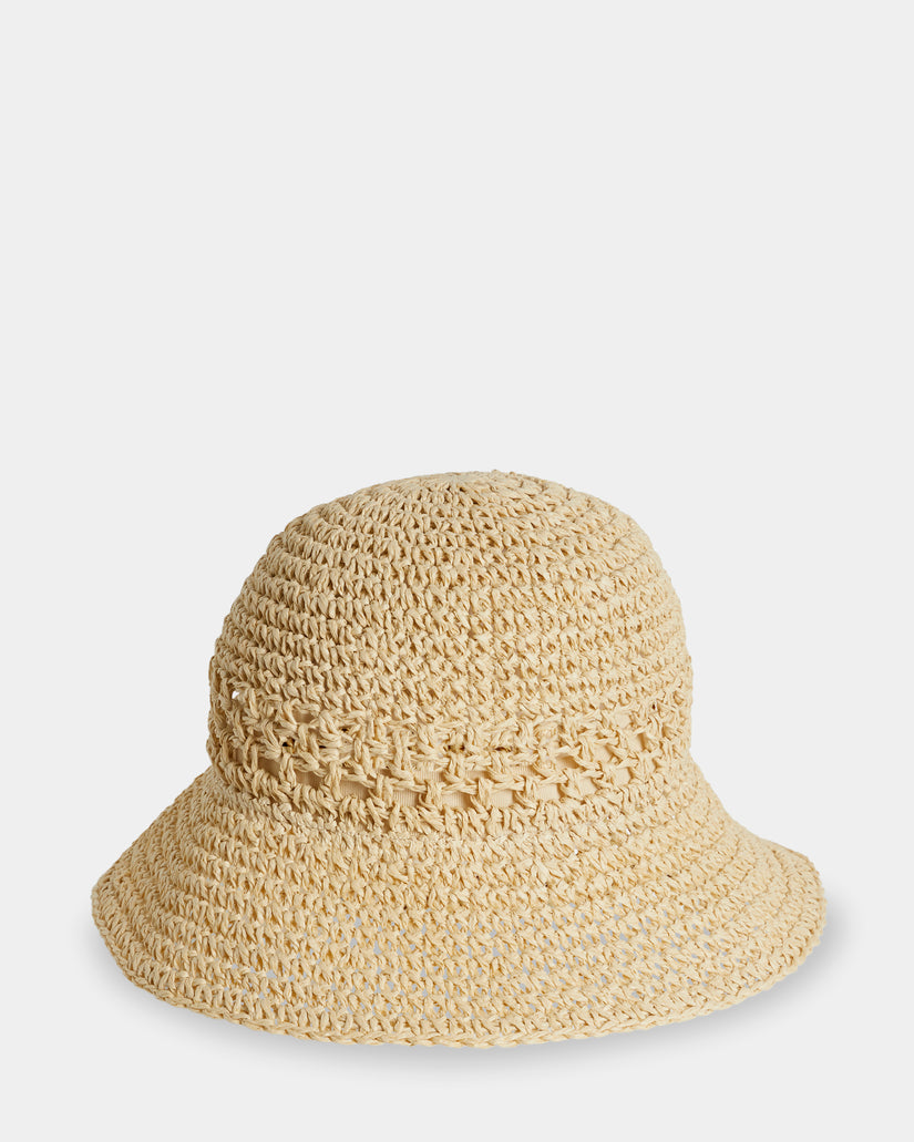 Womens Luton Straw Bucket Hat