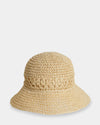 Womens Luton Straw Bucket Hat