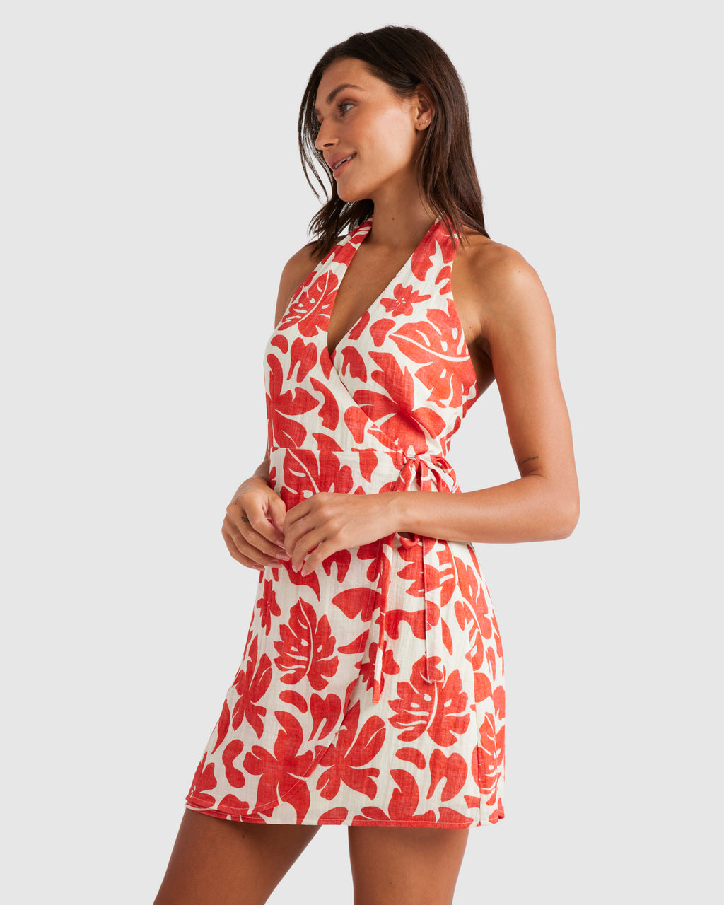 WOMENS TROPIQUE WRAP DRESS