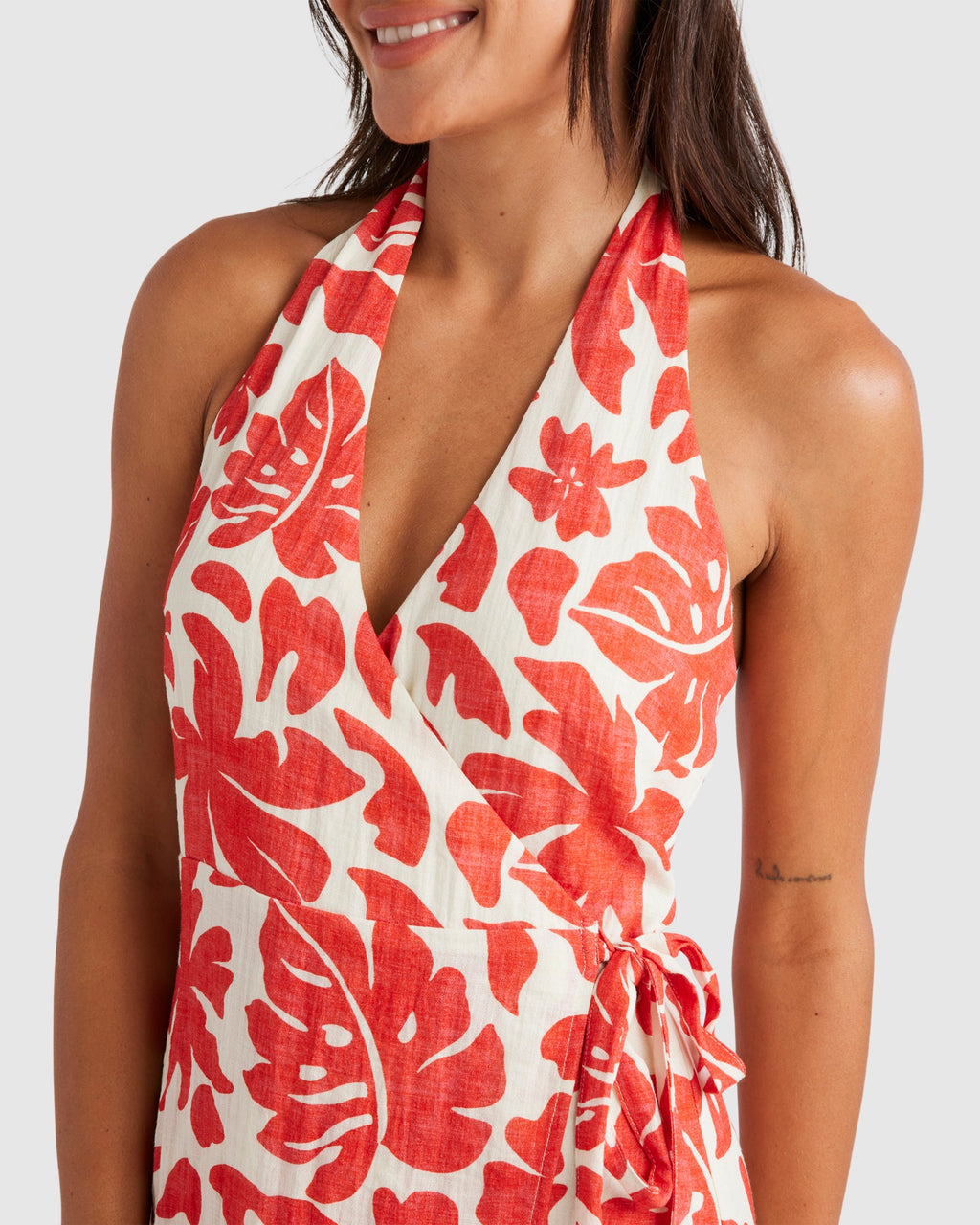 WOMENS TROPIQUE WRAP DRESS