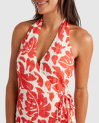 WOMENS TROPIQUE WRAP DRESS