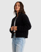 WOMENS QUILTED CORD JACKET