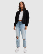 WOMENS QUILTED CORD JACKET
