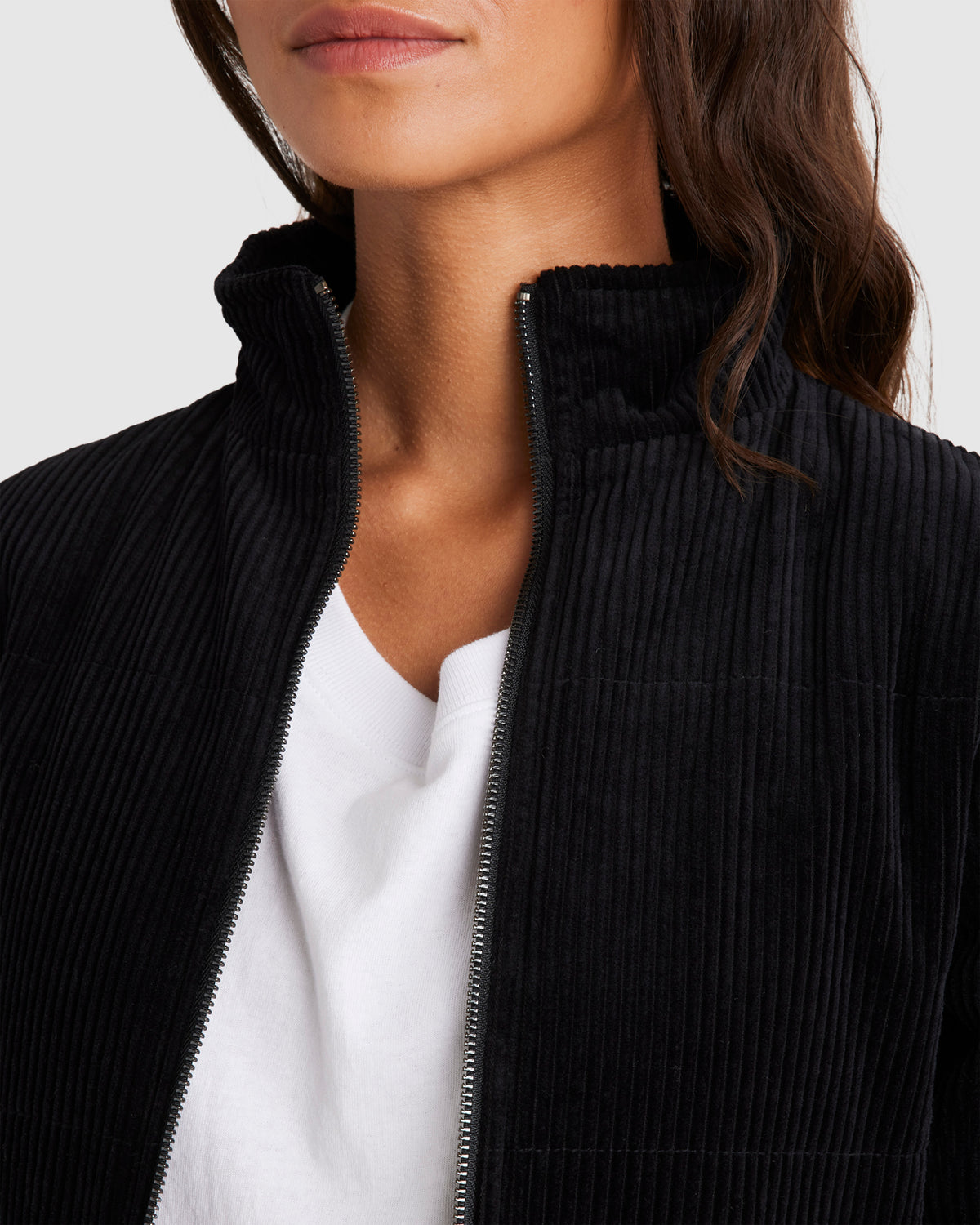 WOMENS QUILTED CORD JACKET