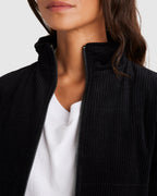 WOMENS QUILTED CORD JACKET