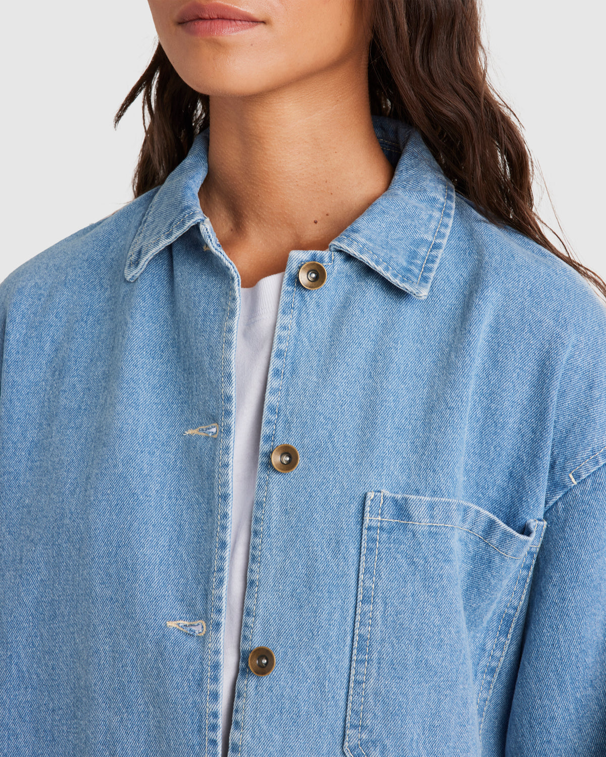 WOMENS TWILL SCHACKET