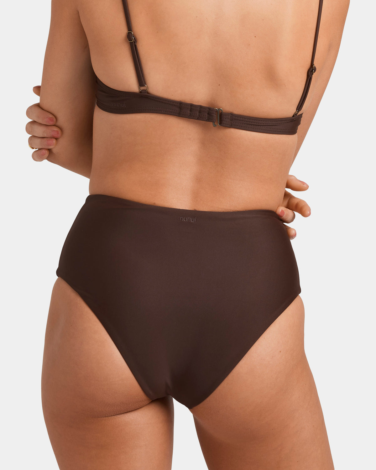 Womens Hi Waisted Bikini Bottom