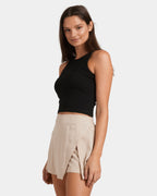 Womens Boyfriend Rib Tank Top