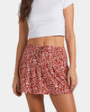 Womens Clover Tiered Mini Skirt