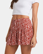 Womens Clover Tiered Mini Skirt