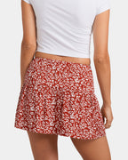 Womens Clover Tiered Mini Skirt
