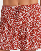 Womens Clover Tiered Mini Skirt