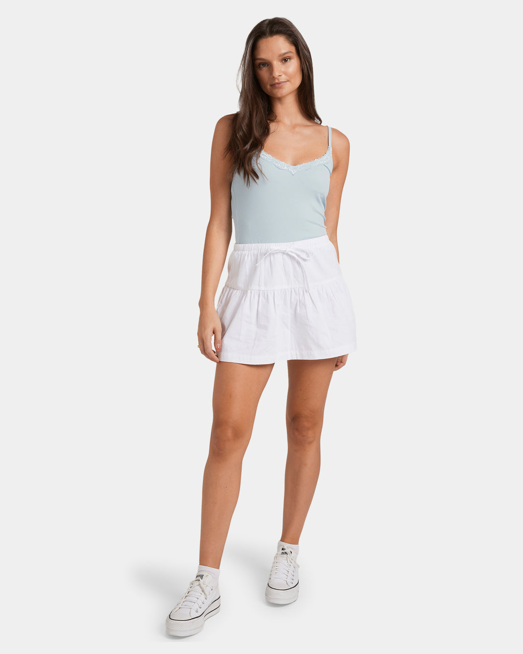 Womens Sorrel Tiered Mini Skirt