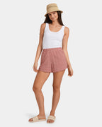 Womens Strawberry Elastic Waist Shorts