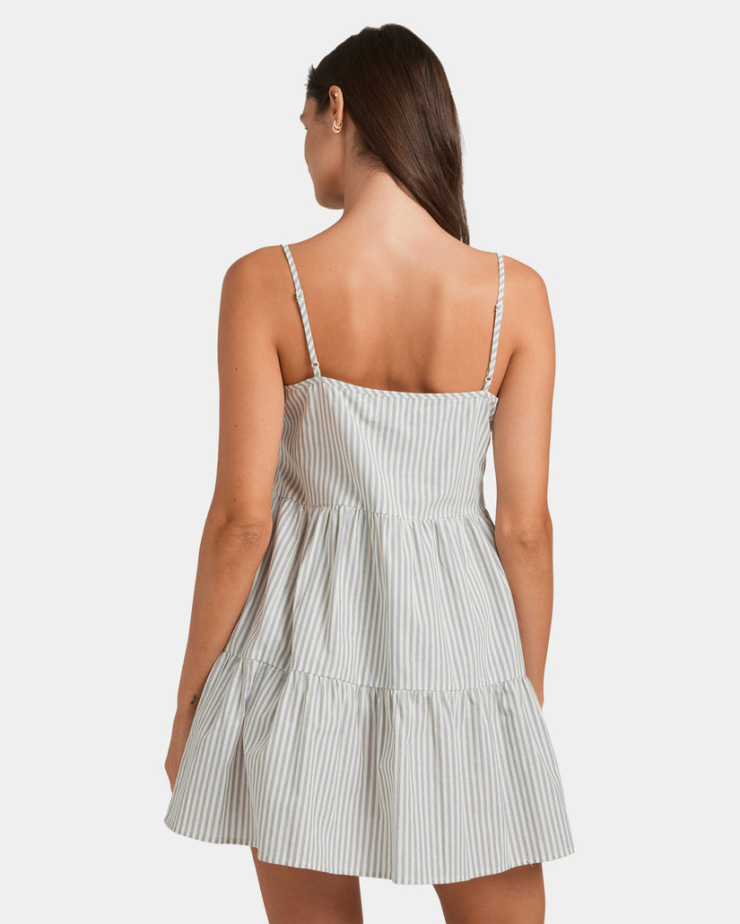 Womens Slider Stripe Tiered Singlet