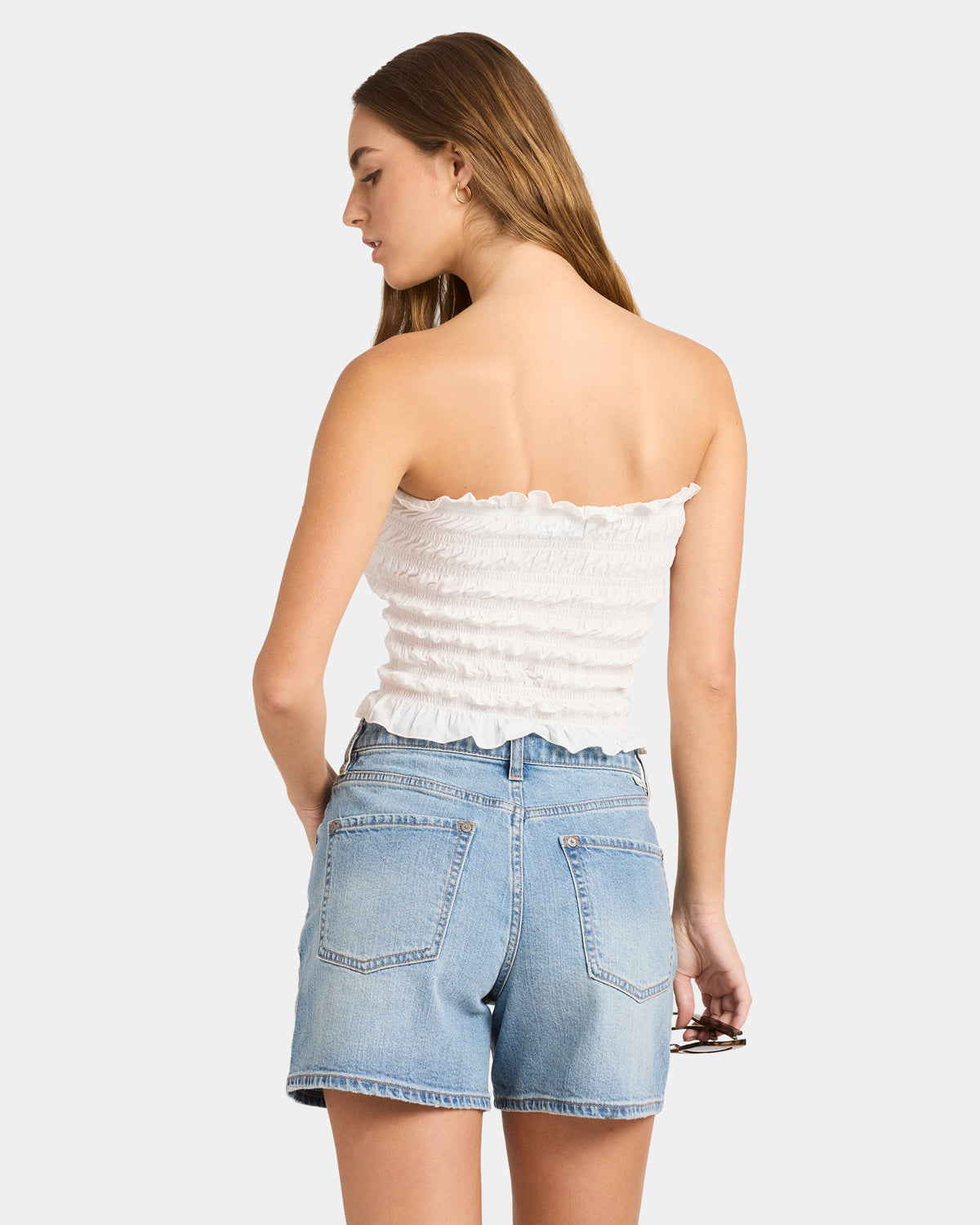 Womens Sundae Shirred Tube Top
