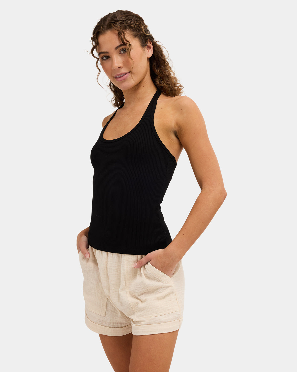 Womens New Moon Halter Top