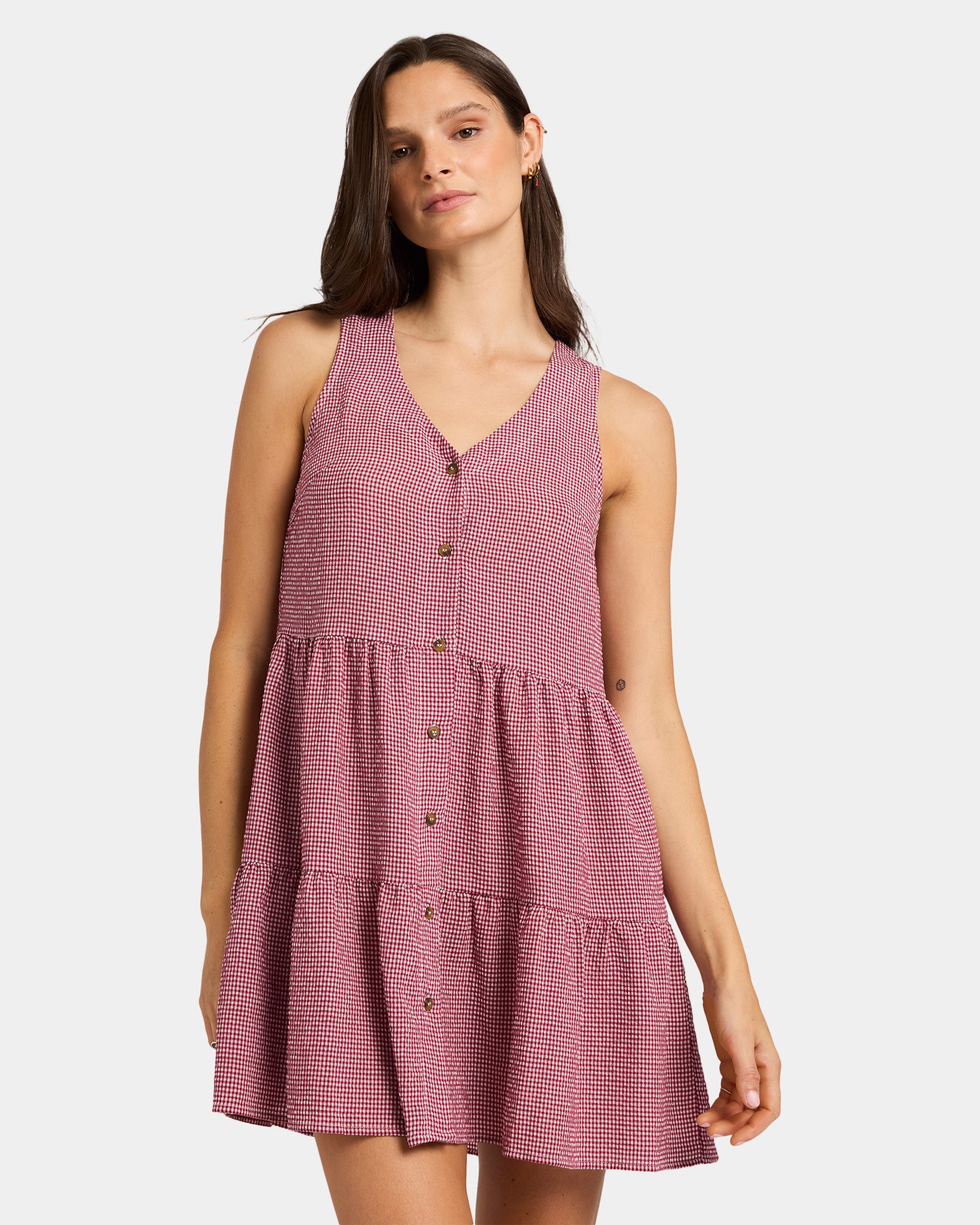 Womens Trinity Gingham Dress