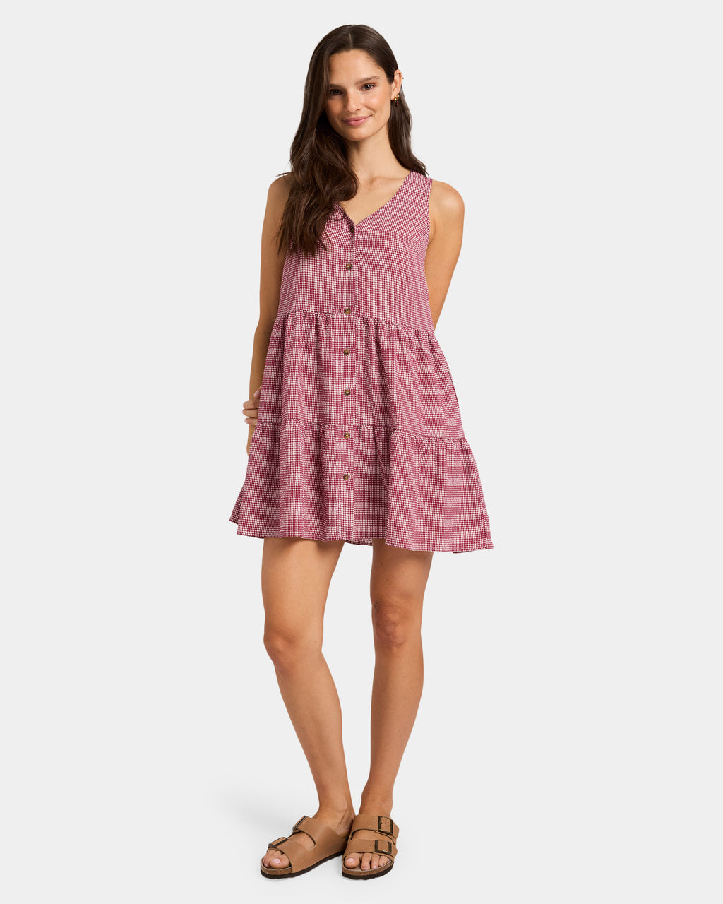 Womens Trinity Gingham Dress