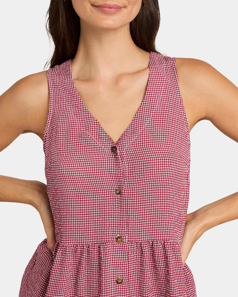 Womens Trinity Gingham Dress