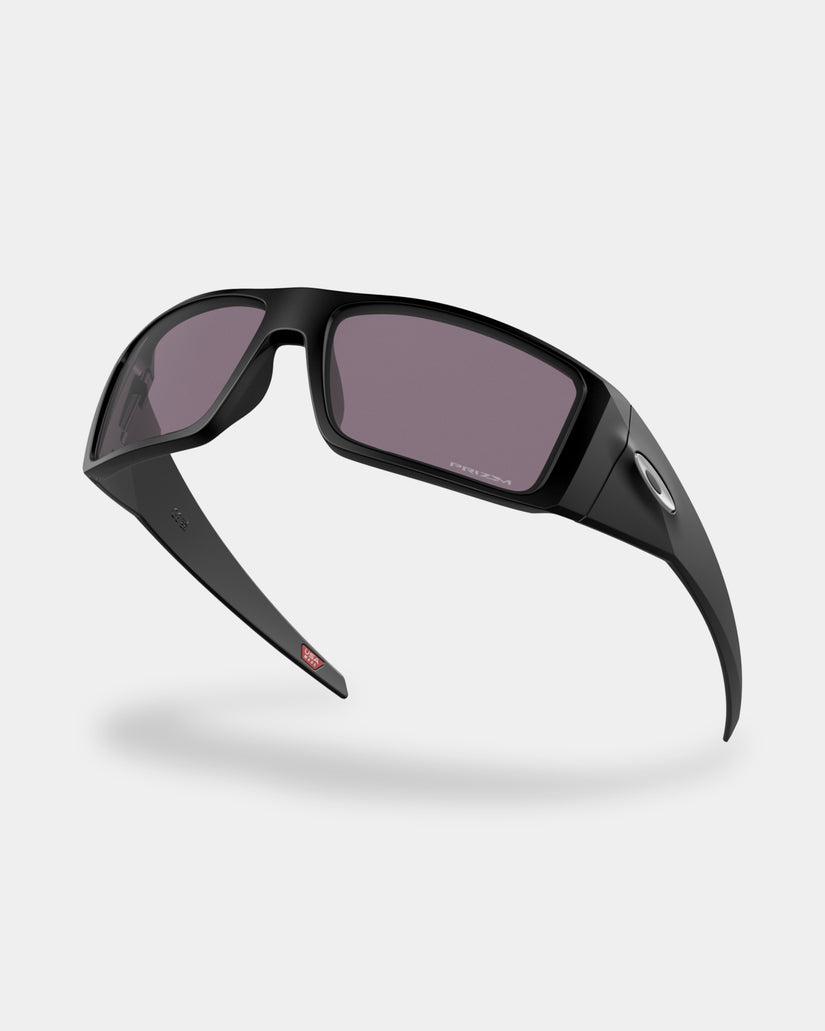 Mens Heliostat Matte Black Prizm Square Sunglasses
