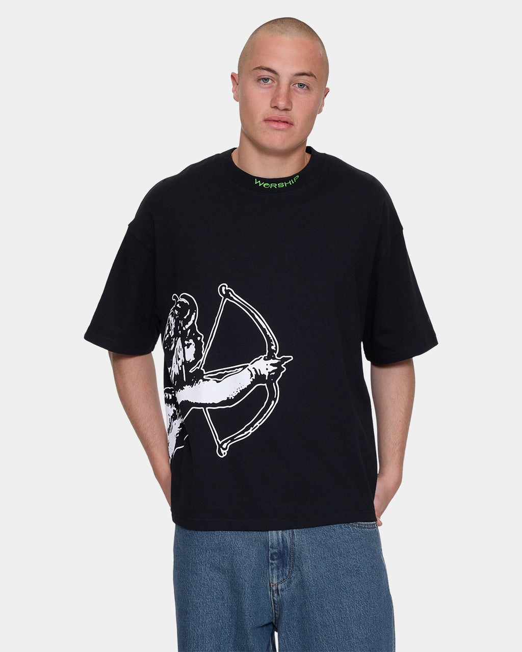 Mens Cherub Cropped T-Shirt
