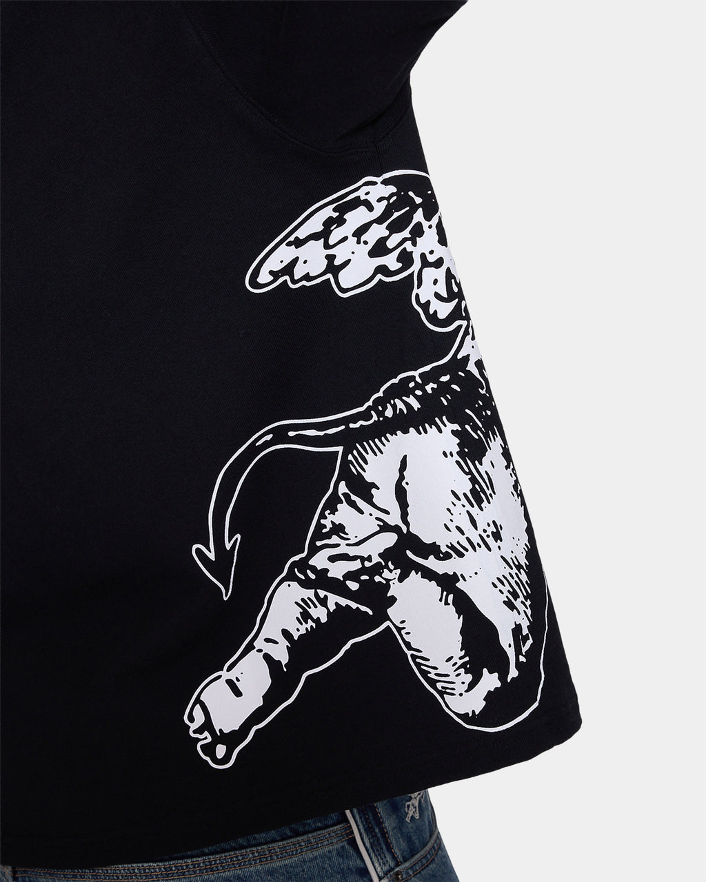 Mens Cherub Cropped T-Shirt