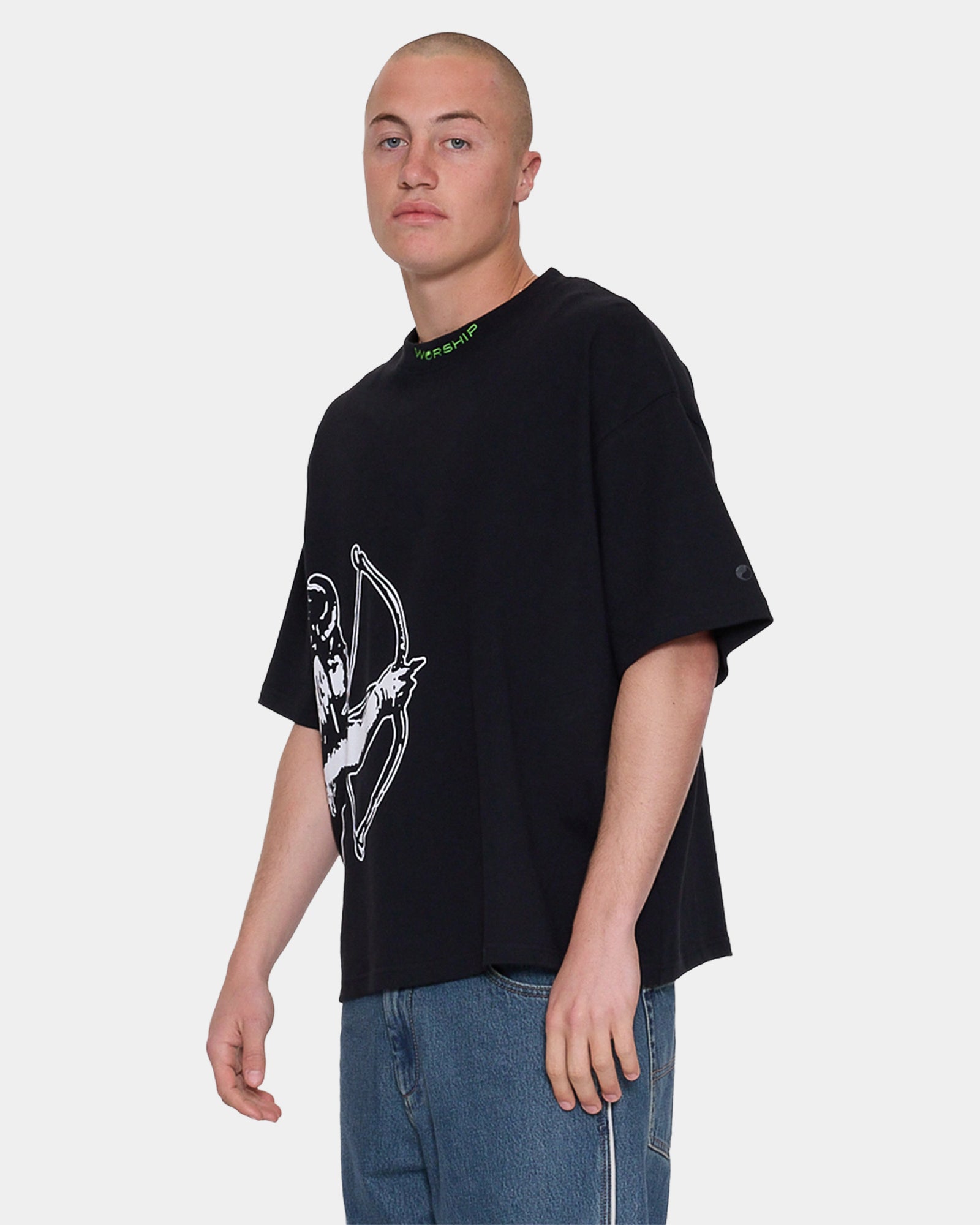 Mens Cherub Cropped T-Shirt