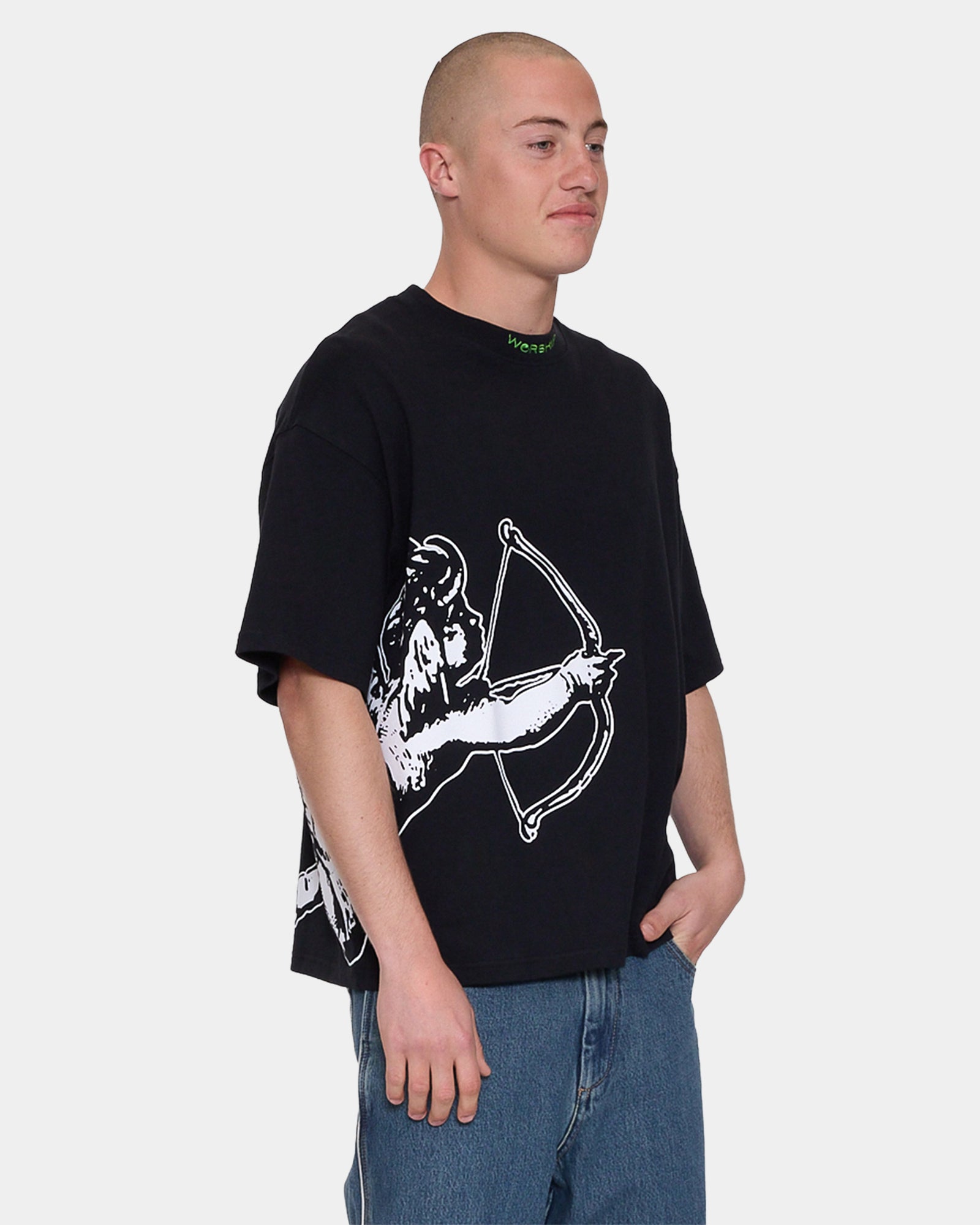 Mens Cherub Cropped T-Shirt