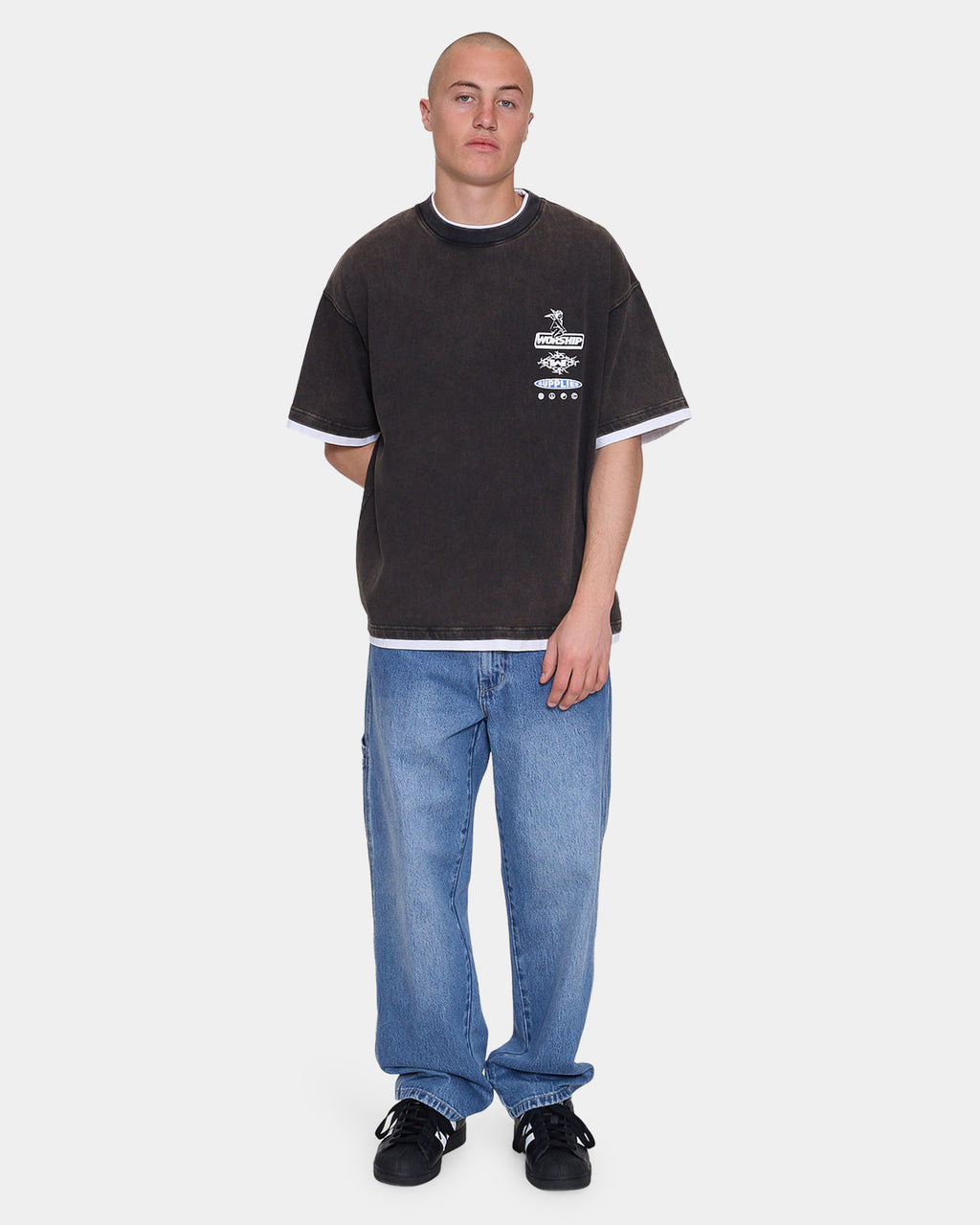 Mens Is This It Cropped Layer T-Shirt